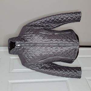 Marc New York Gunmetal Quilted Jacket, Size M
